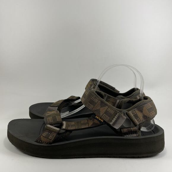 Teva Universal Original Premier Sandals Mens Size 11 Green Aztec Active Hiking - Picture 3 of 9